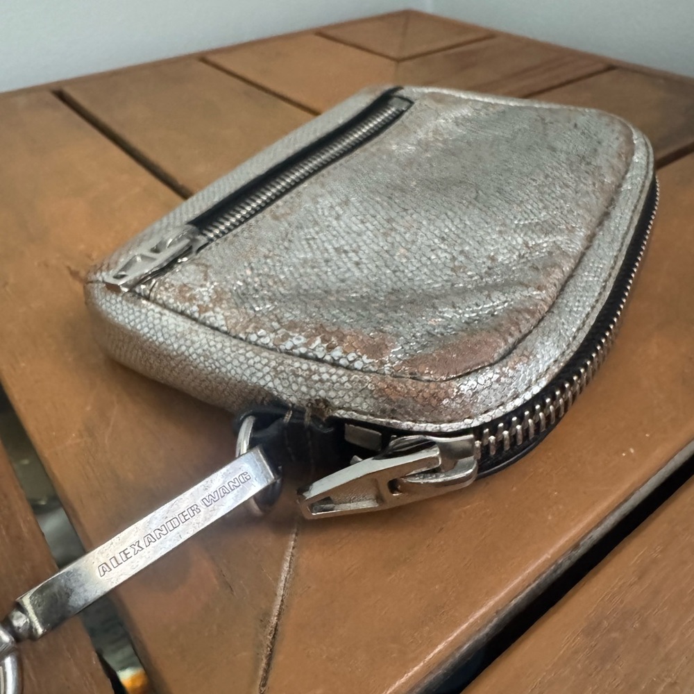 Alexander Wang Metallic Silver women’s Wallet